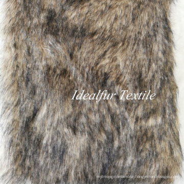 Tip Dyed Long Pile Raccoon Faux Fur Fabric for Garments